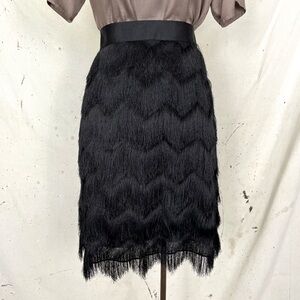 NWT J. McLaughlin Fringe A-Line Skirt